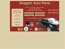 Tablet Screenshot of doggettautoparts.com